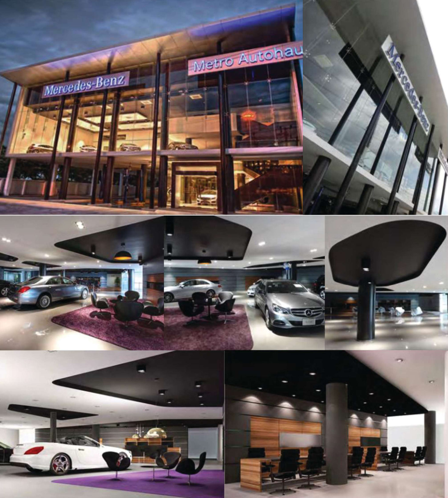 ออกแบบภายในศูนย์ Benz พระราม 2