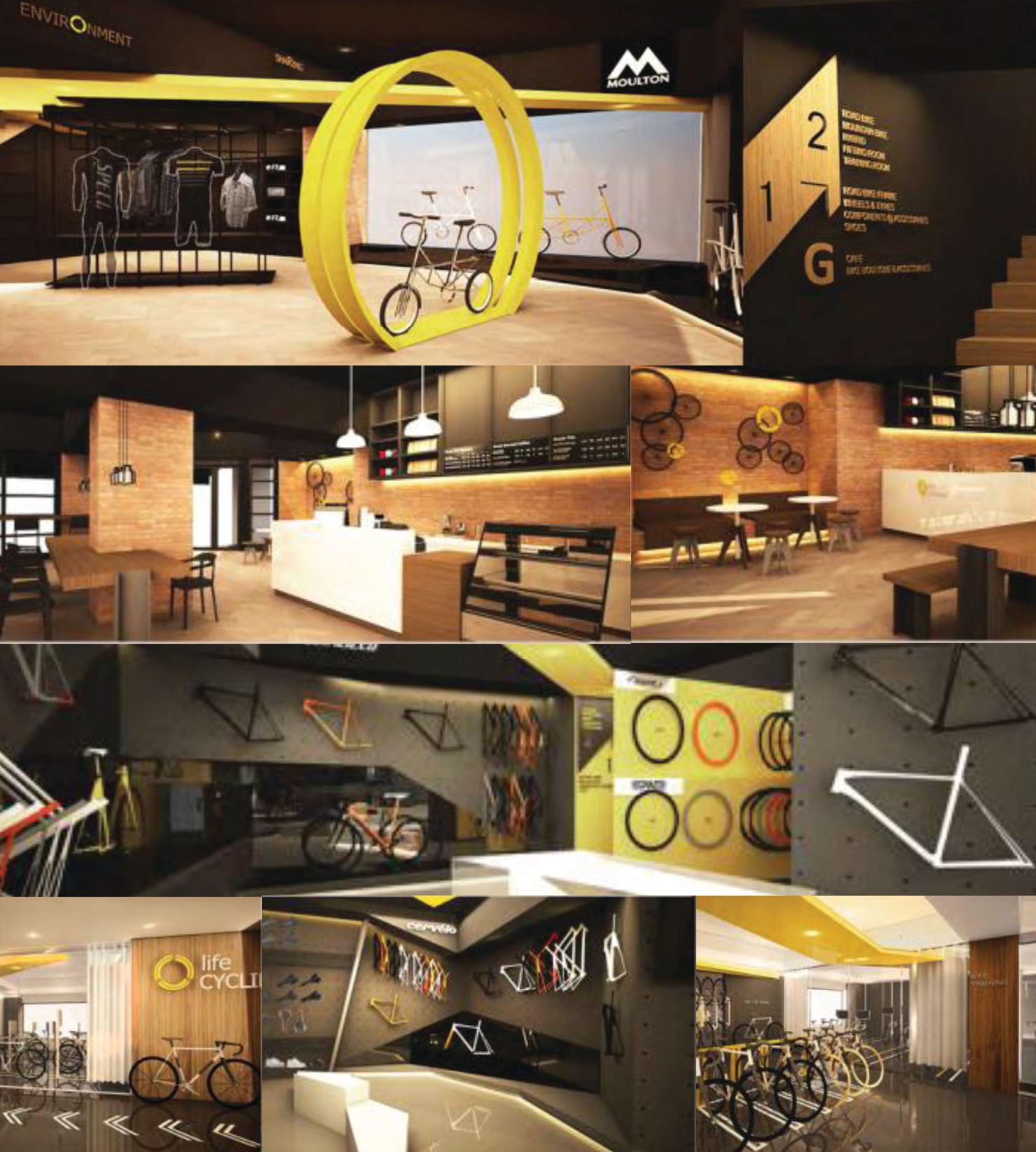 ออกแบบภายในร้าน Life Cycling Central
